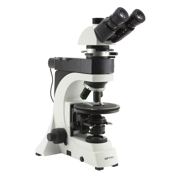 Optika Microscope trinoculaire B-500POL-I, avec tête ERGO pour lumière polarisée et illuminateur X-LED