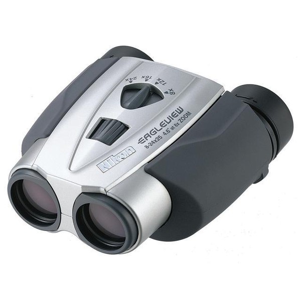 Jumelles zoom Nikon Eagleview 8-24x25 CF, en argent