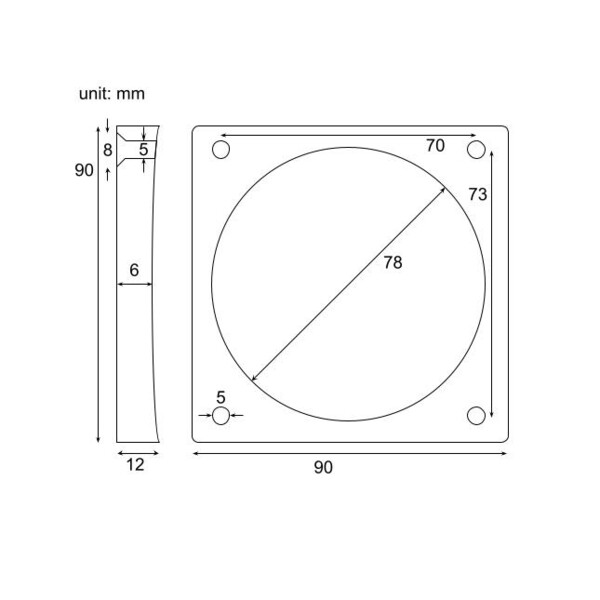 Omegon Porte-oculaire Pro 2'' Crayford pour Newton, Dual Speed