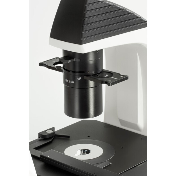 Microscope inversé Kern OCM 168, FL, PH, trino, Abbe-N.A.-0,3-Kondensor fix, 10x-40x, 5W LED, Al/Dl