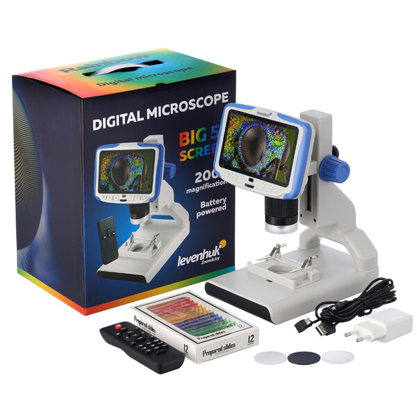 Microscope Levenhuk Rainbow DM500 2MP 1/2.9" 2.8µm 7-50x LCD CMOS Color Digital