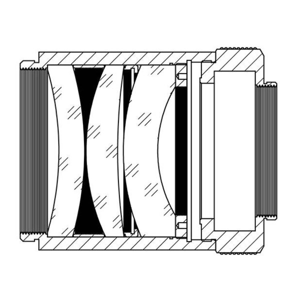 TS Optics Flattener/Reducer 0,8x AP 80/560