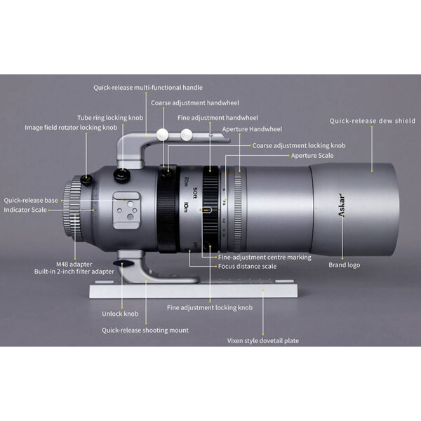 Lunette apochromatique Askar AP 55/264 SQA55 OTA