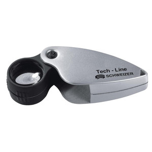 Schweizer Loupe de poche pliable Tech-Line 15x