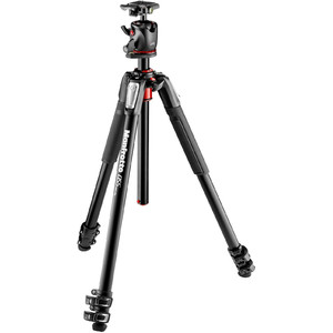 Trépied en carbone Manfrotto MT057C4-G 4-sections et colonne à crémaiilère