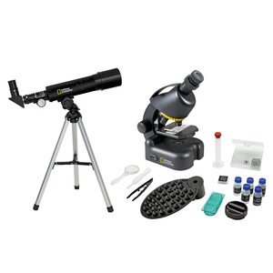 National Geographic Lunette astronomique compacte + microscope avec porte-Smartphone