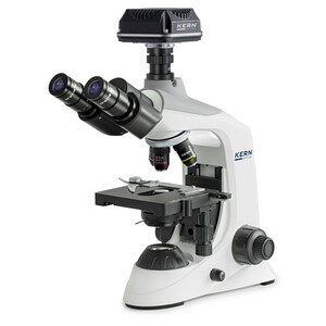 Microscope Kern Digitalmikroskop-Set, OBE 124C825, HF, digital, 1,25 Abbe-Kondensor, fix, USB 2.0, 40-400x, Dl, 3W LED, DIN, 5,1 MP