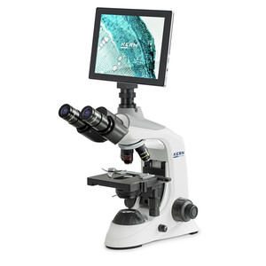 Microscope Kern Digitalmikroskopie-Set, OBE 124T241, HF, digital, 1,25 Abbe-Kondensor, fix, USB 2.0, 40-400x, Dl, 3W LED, 5 MP, Tablet