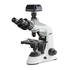 Microscope Kern Digitalmikroskop-Sets, OBE 134C825, HF, digital, 1,25 Abbe-Kondensor, fix, USB 2.0, 40x-1000x, DIN, Dl, 3W LED, 5,1 MP