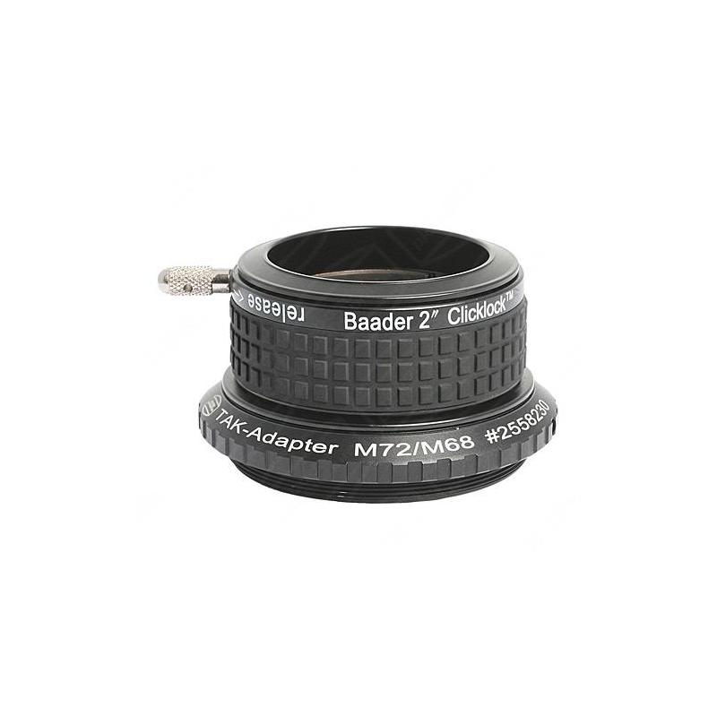 Adapter Baader Bague de serrage ClickLock M72, coulant de 50,8 mm, pour grands réfracteurs Takahashi