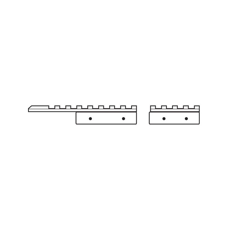 HAWKE Rail d'adaptation 11 mm, en 2 parties - Weaver