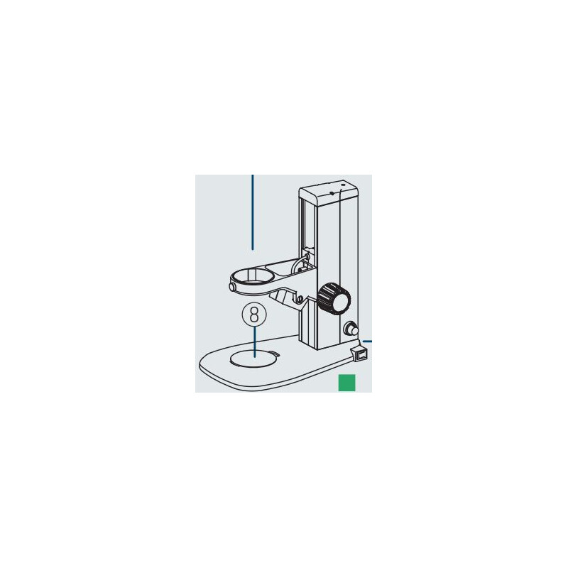 Microscope stéréo zoom Nikon SMZ745, bino, 0.67x-5x,45°, FN22, W.D.115mm, Auf- u. Durchlicht, LED