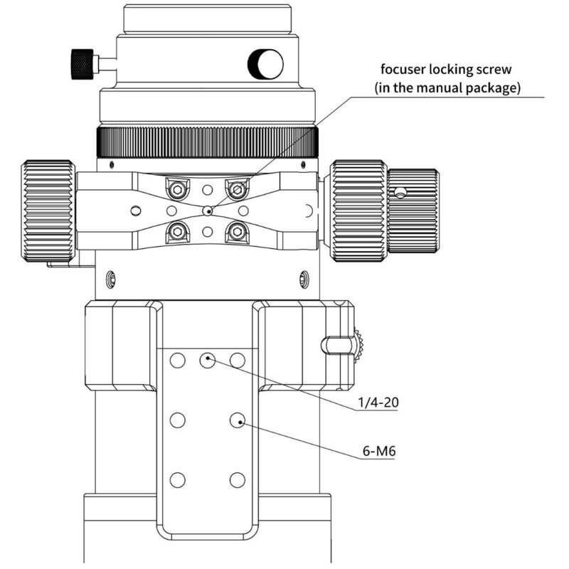 Lunette apochromatique No Name Omegon Apochromatischer Refraktor Pro APO AP 61/360 Triplet ED OTA + Pro Reducer 0,75x