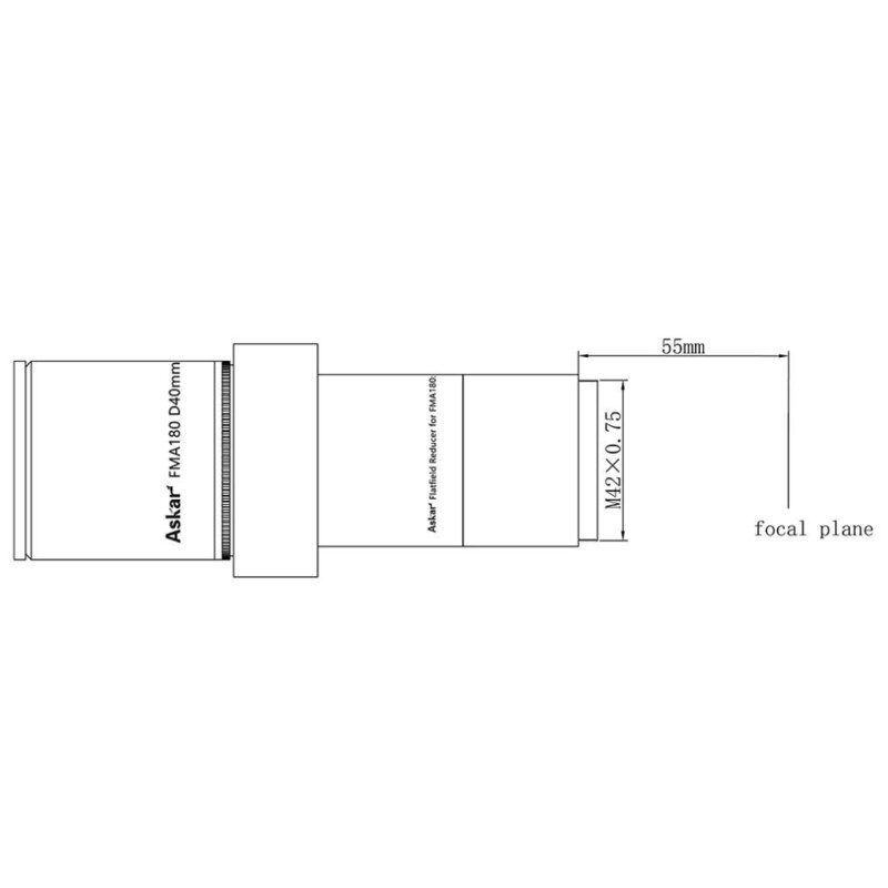 Lunette apochromatique Askar Apochromatischer Refraktor AP 40/180 FMA180 OTA