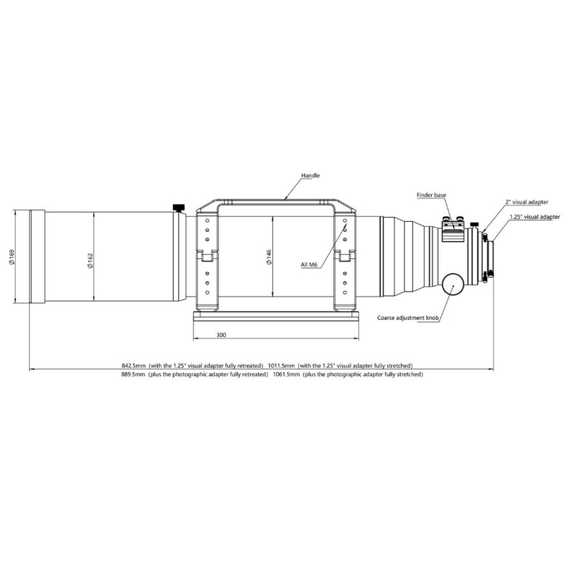 Lunette apochromatique Askar Apochromatischer Refraktor AP 130/1000 130PHQ OTA