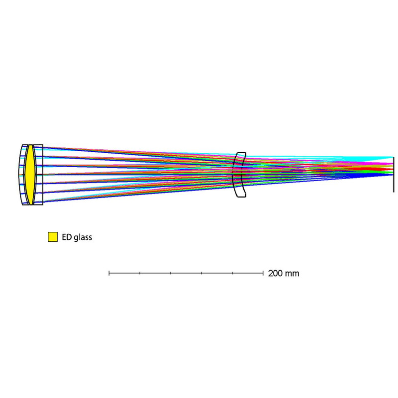 Lunette apochromatique Askar Apochromatischer Refraktor AP 71/490 Flat-Field 71F OTA