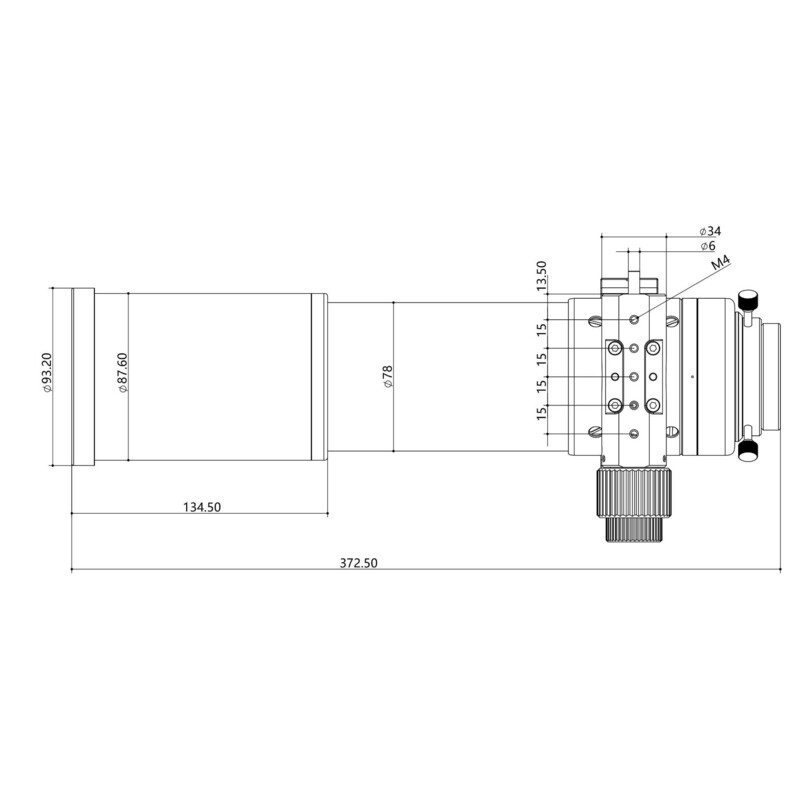 Lunette apochromatique Askar Apochromatischer Refraktor AP 71/490 Flat-Field 71F OTA