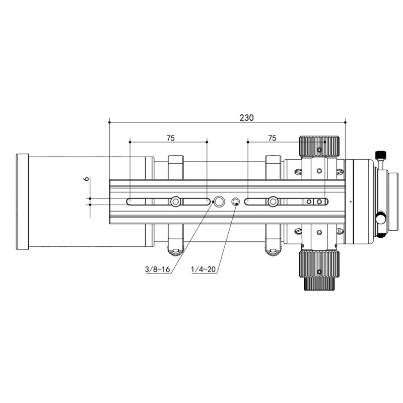 Lunette apochromatique Askar Apochromatischer Refraktor AP 71/490 Flat-Field 71F OTA