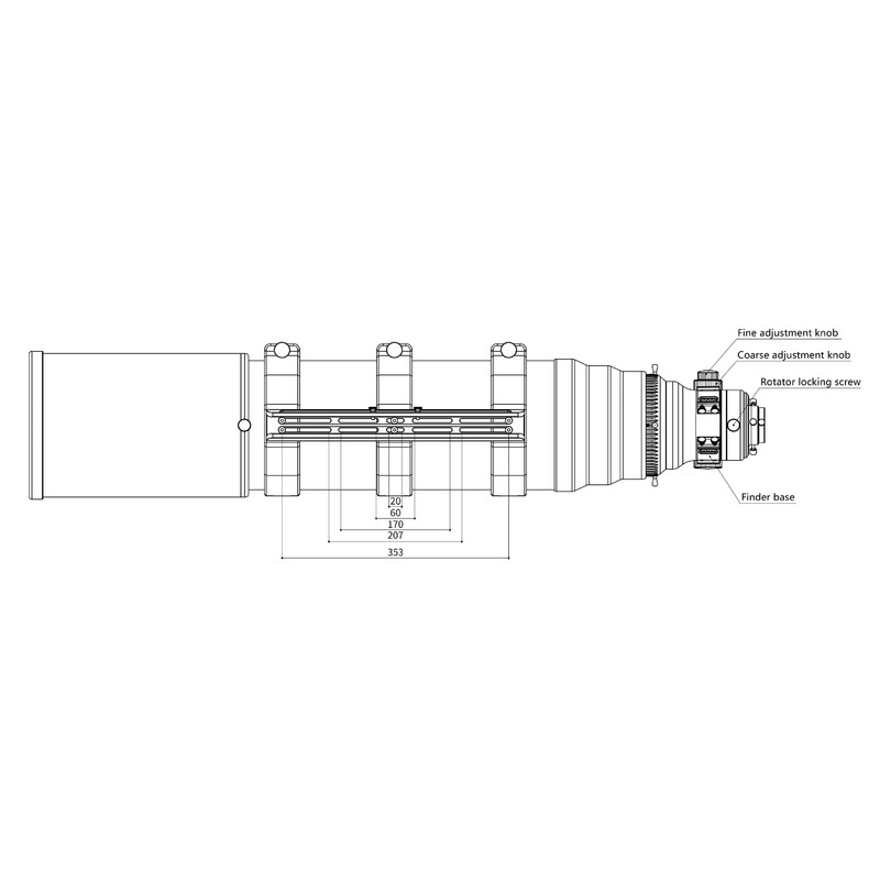 Lunette apochromatique Askar AP 203/1421 OTA