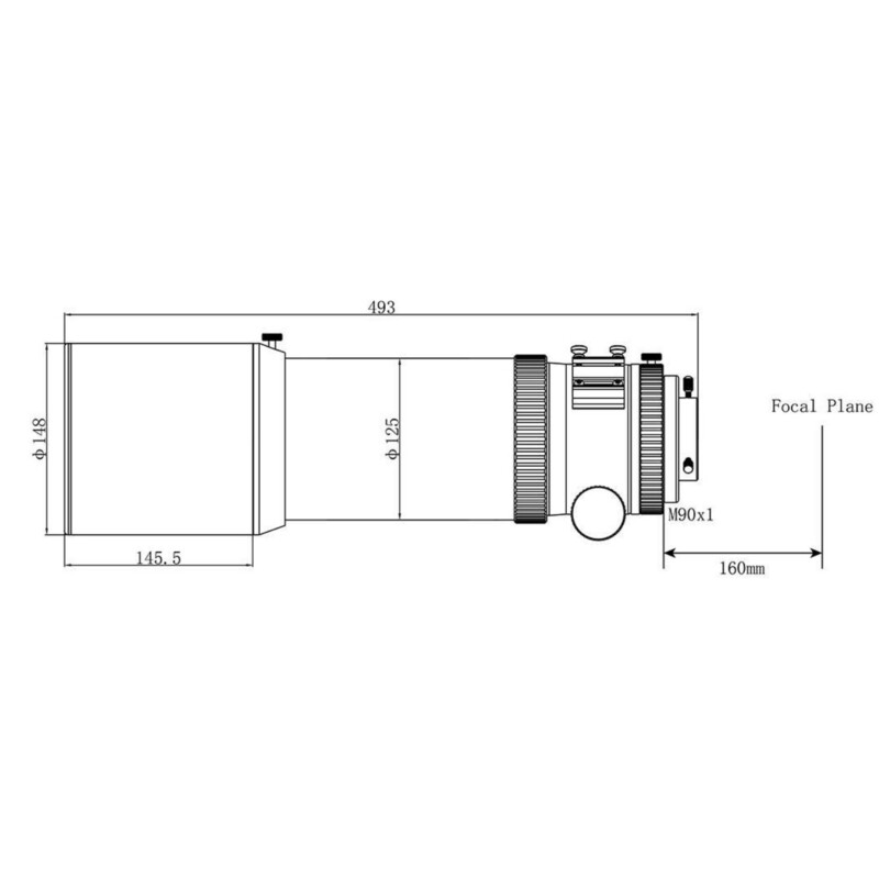 Lunette apochromatique Askar AP 108/600 Quintuplet OTA